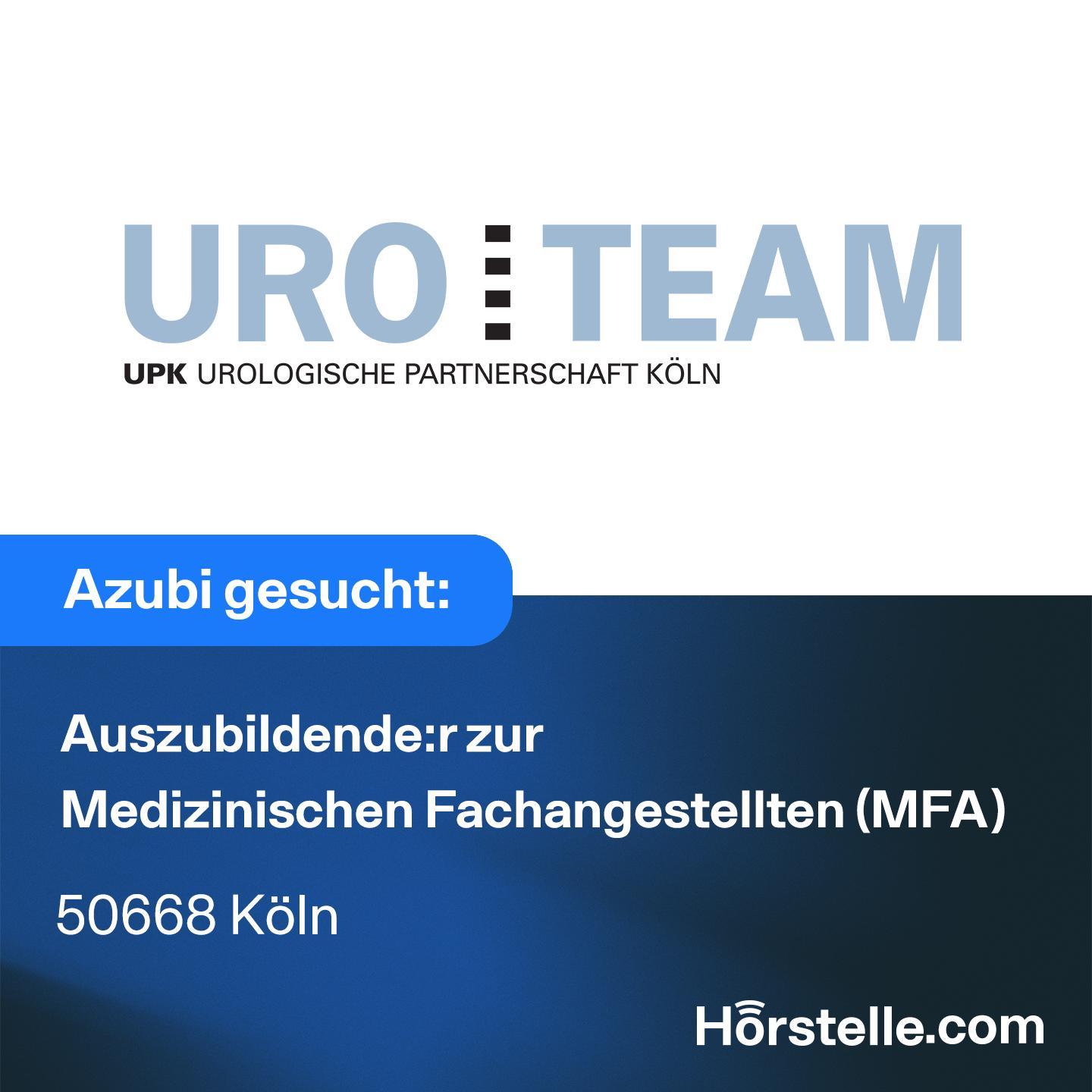 Uroteam | Ausbildung | Medizinische:r Fachangestellte:r | Köln