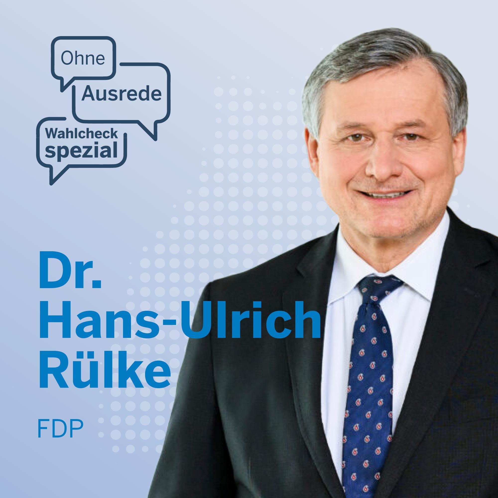Ohne Ausrede Wahlcheck spezial – der Live-Talk mit Dr. Hans-Ulrich Rülke, FDP Ohne Ausrede Wahlcheck spezial – der Live-Talk mit Dr. Hans-Ulrich Rülke, FDP